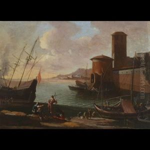 Fisherman In An Italian Port