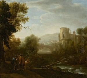 Landschaft Mit Jagern