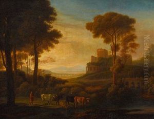 Sudliche Ideallandschaft by Claude Lorrain (Claude Gellee)