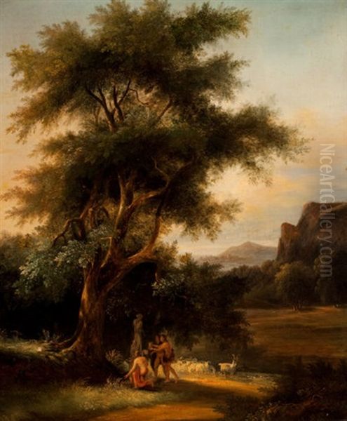 Shepherds At The Shrine Of Artemis - view 1