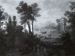 Classical Landscape by Claude Lorrain (Claude Gellee)