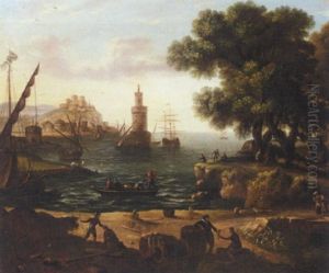 A Mediterranean Harbour Scene