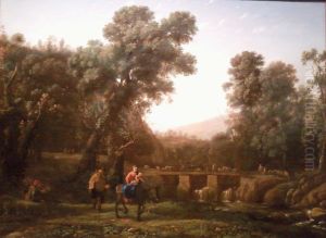 The Flight Into Egypt by Claude Lorrain (Claude Gellee)