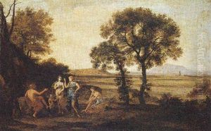 Landscape With The Judgment Of Paris by Claude Lorrain (Claude Gellee)