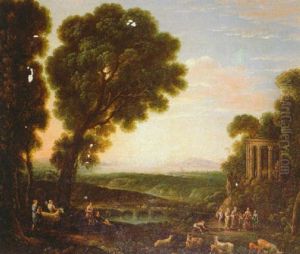 The Sacrifice Of Psyche At The Temple Of Apollo by Claude Lorrain (Claude Gellee)
