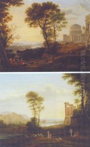 A View Of Delphi With A Procession by Claude Lorrain (Claude Gellee)