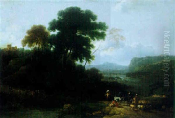 Classical Landscape With Herders - view 1