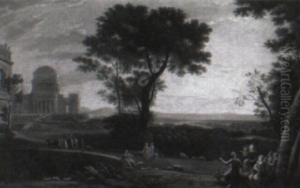 Arcadian Landscape With A Shepherd, Nymphs And Other Figures - view 1