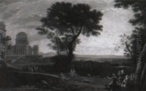Arcadian Landscape With A Shepherd, Nymphs And Other Figures by Claude Lorrain (Claude Gellee)
