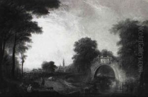 Ideale Landschaft Mit Figurlicher Staffage by Claude Lorrain (Claude Gellee)