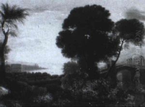 Italianate Landscape With A Hunter by Claude Lorrain (Claude Gellee)