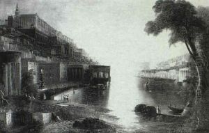 Port Scene by Claude Lorrain (Claude Gellee)