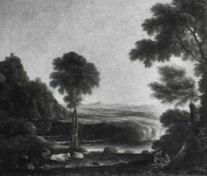 Arcadian Landscape by Claude Lorrain (Claude Gellee)