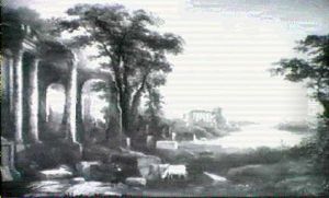 An Arcadian Landscape With Cattle Watering Amongst Classical Ruins by Claude Lorrain (Claude Gellee)