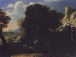 Un Paysage Pastoral by Claude Lorrain (Claude Gellee)
