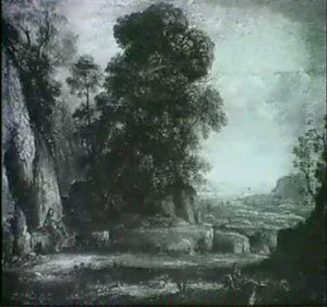 Paysage Avec Saint Jean Baptiste by Claude Lorrain (Claude Gellee)