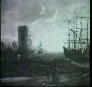 A Seaport With Figures And Ships