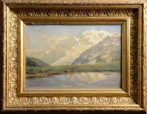 Paysages De Montagne (pair) by Leberecht Lortet