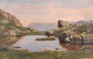 Lac D'altitude (eychauda?) by Leberecht Lortet