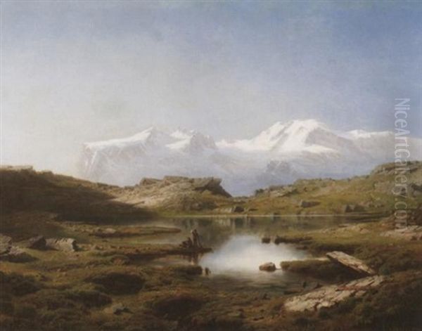 Bergsee In Alpenlandschaft - view 1
