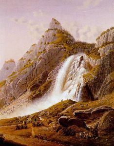 Cascade Du Pisse-vache by Gabriel Ludwig Lory