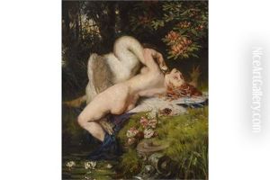 Leda Und Der Schwan by Heinrich Lossow