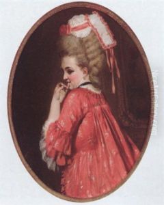 A Flirtatious Glance by Heinrich Lossow