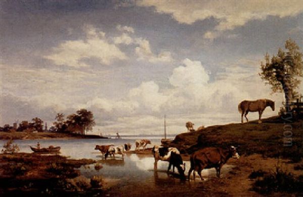 Watering Cows - view 1