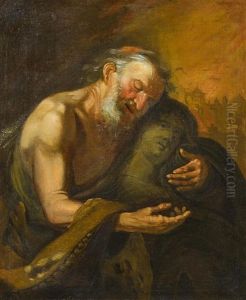 Der Trauernde Lot by Johann Carl Loth