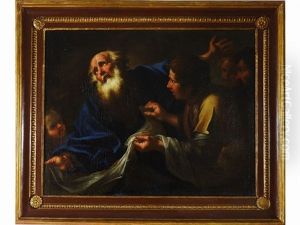 I Fratelli Mostrano Al Padre Giacobbe Le Vesti Insanguinate Di Giuseppe by Johann Carl Loth