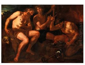 La Forge De Vulcain by Johann Carl Loth