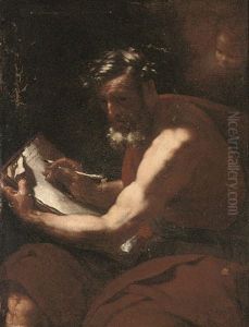 The Inspiration Of Saint Matthew by Johann Carl Loth