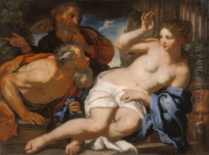 Susannah And The Elders by Johann Carl Loth