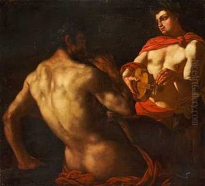 Apollon Og Marsyas by Johann Carl Loth
