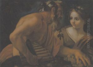 Bacchus Und Bacchantin by Johann Carl Loth