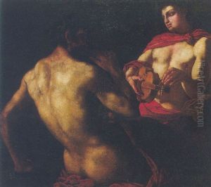 Apollo And Marsyas by Johann Carl Loth