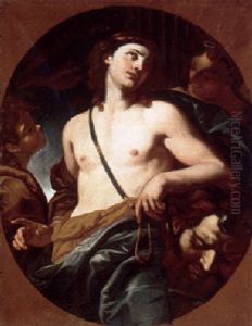 David With The Head Of Goliath by Johann Carl Loth