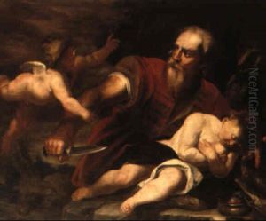 Abrahams Offer by Johann Carl Loth