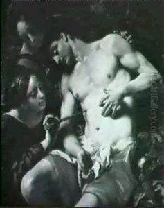 Der Hi Sebastian Von Der H' Irene Und Deren Frauen Gepfle- Gt (jakobus De Voragine Legen-da Aurea) by Johann Carl Loth