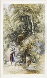 A Mountain Stream by Charles Bentley