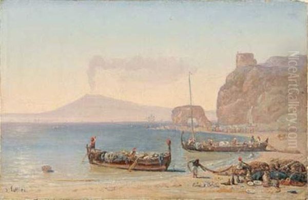 Pecheurs Dans La Baie De Naples - view 1