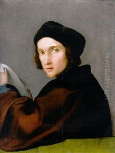 Portrait Of A Young Man In A Brown Mantle And A Dark Cap, A Letter In His Hands