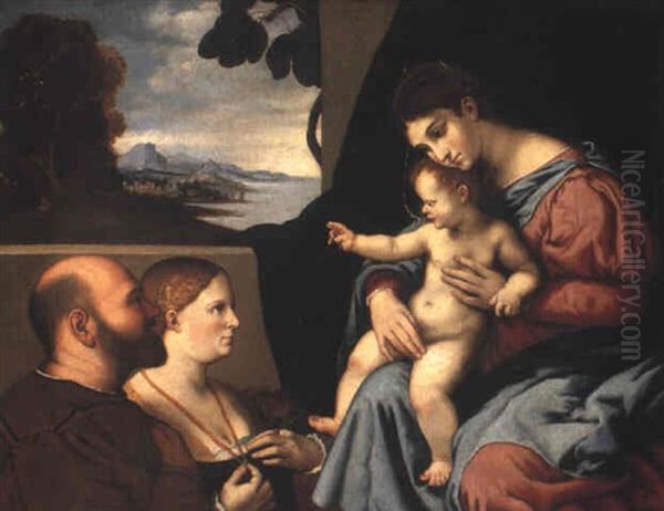 Madonna And Child With Donor Couple - view 1