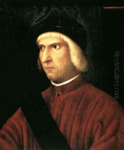 A Portrait Of A Venetian Dignitary, Half Length, Wearing A  Sash Across His Red Jacket
