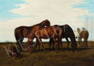 Great Plane With Horses by Karoly Lotz