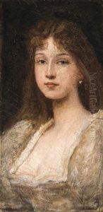 Lotz Portrait Of Helena by Karoly Lotz