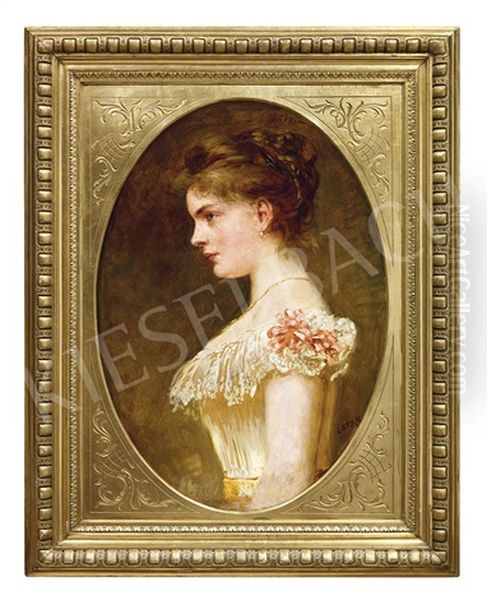 Young Girl In A Dress With Pink Bows - view 1