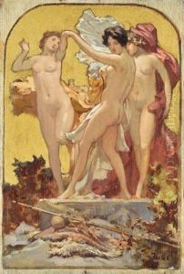 Allegoric Scene by Karoly Lotz