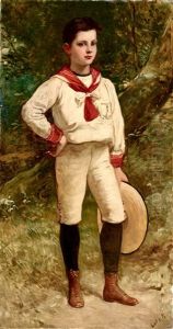 Boy With A Hat by Karoly Lotz