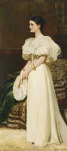 Portrait Of Herich Leoni (kiss Istvanne) by Karoly Lotz